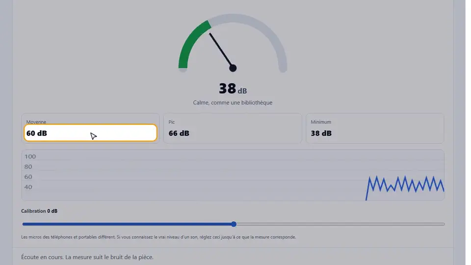 Tutoriel vidéo : Sonomètre