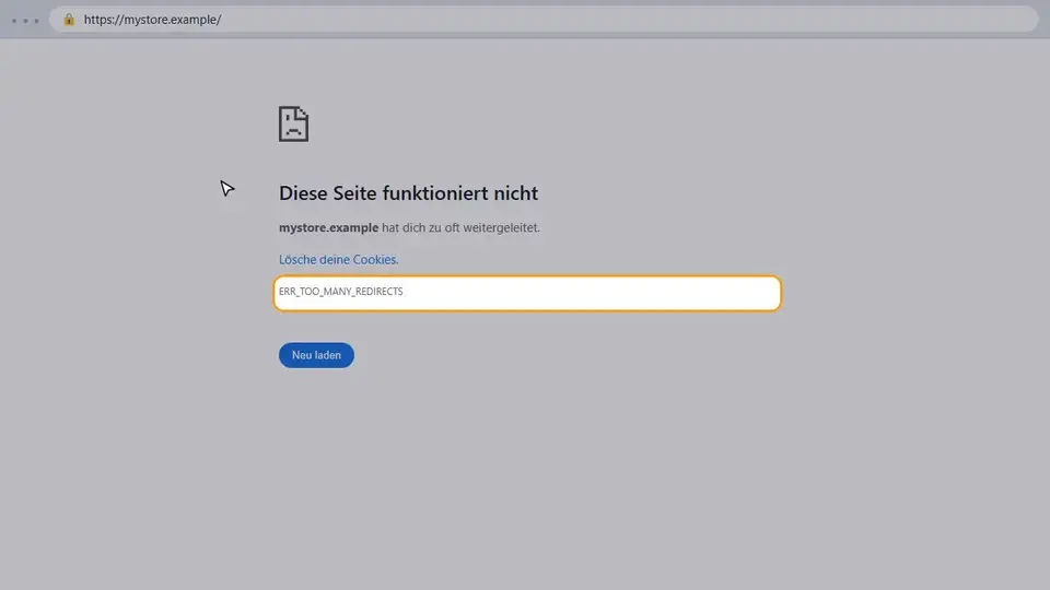 So beheben Sie die Weiterleitungsschleife
