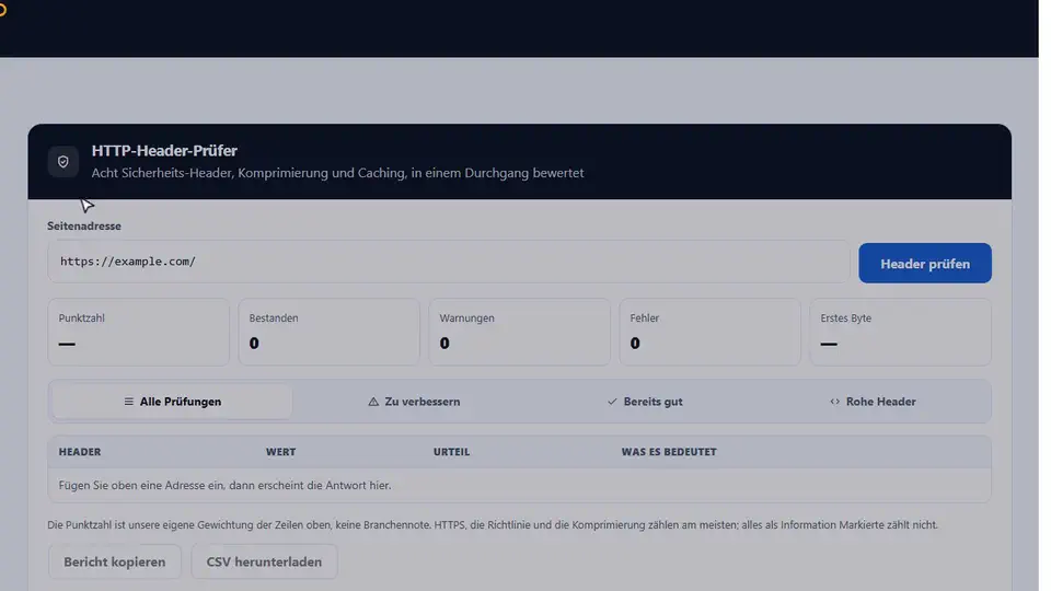 So richten Sie Security Headers ein