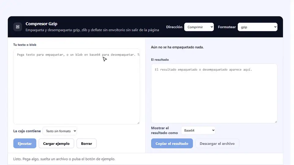 Cómo usar el Compresor Gzip