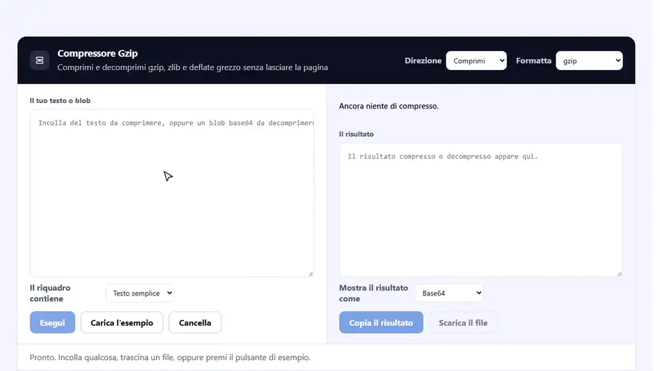 Come usare il compressore Gzip