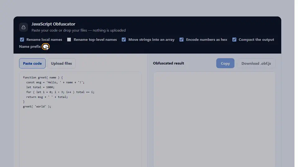 Watch the JavaScript Obfuscator in Action