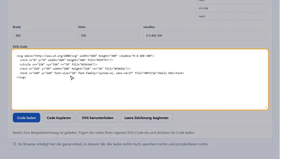 Videoanleitung: SVG Editor