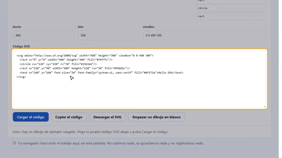 Guía en vídeo: Editor SVG