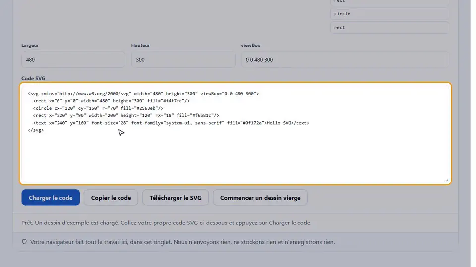 Tutoriel vidéo : SVG Editor