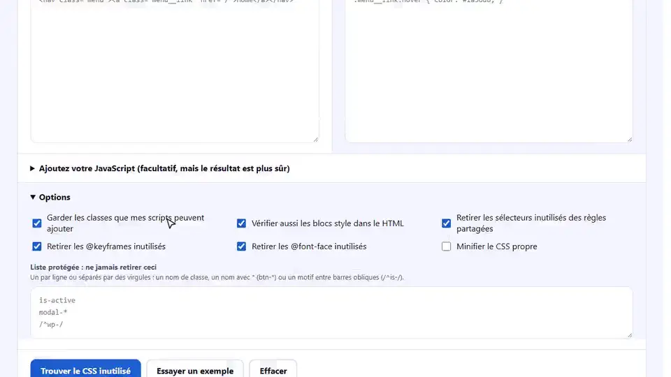 Comment trouver le CSS inutilisé